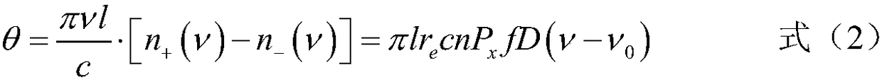 A method and device for detecting atomic spin precession based on electro-optical modulation