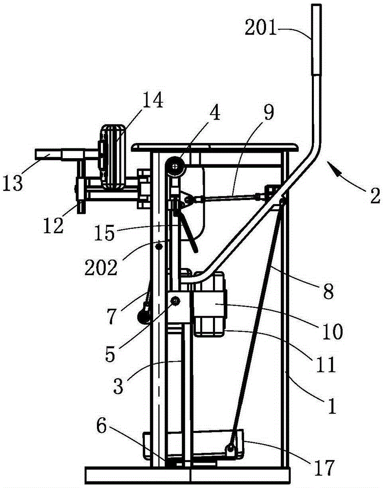 Swing gait training instrument