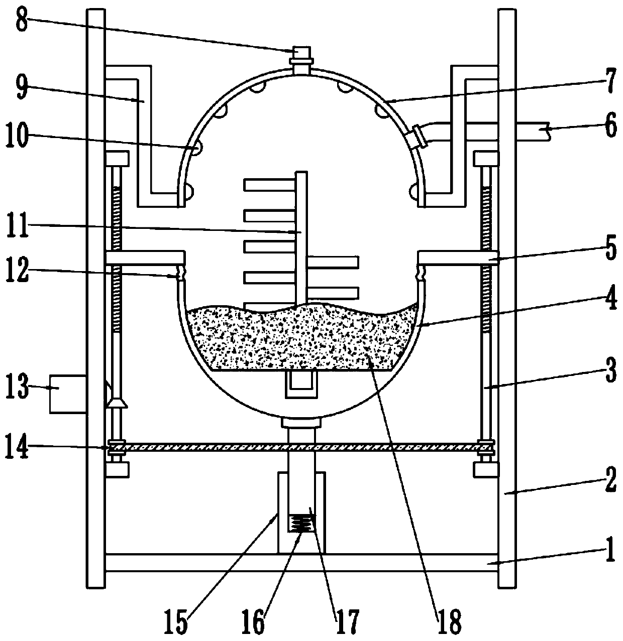 Multi-position adjustable flue gas purification environmental-protection equipment