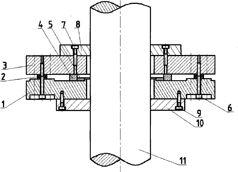 Piezoelectric type six-dimensional force sensor with adjustable load sharing ratio and test method thereof