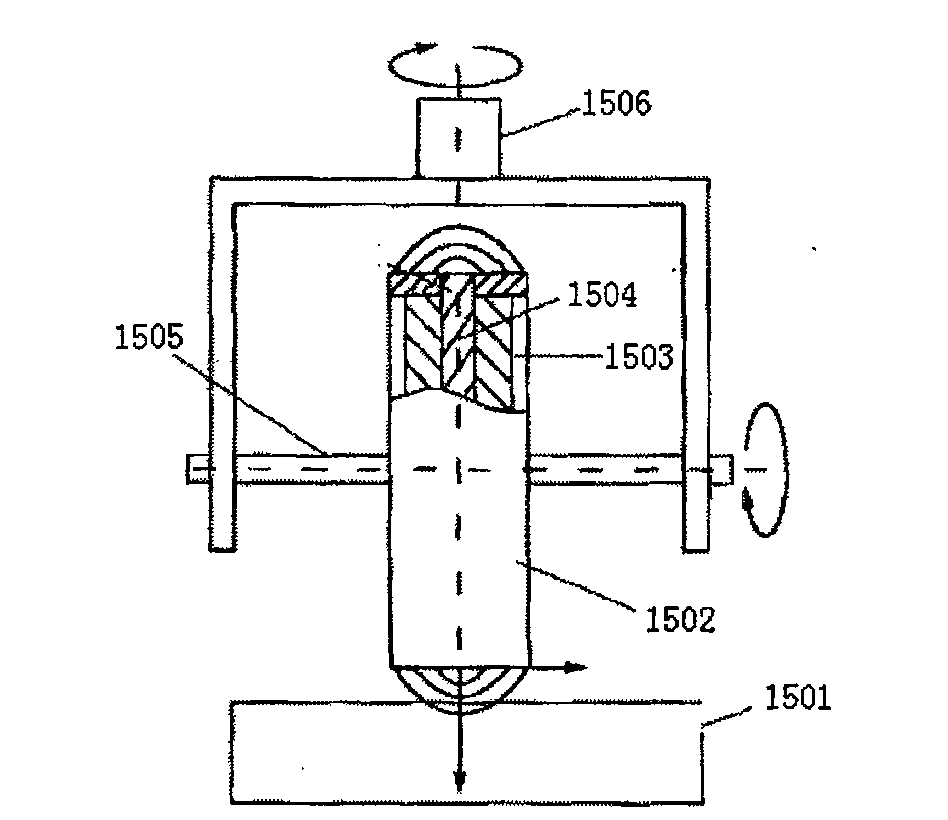 Magnetorheological finishing device for super large caliber aspheric surface optical part