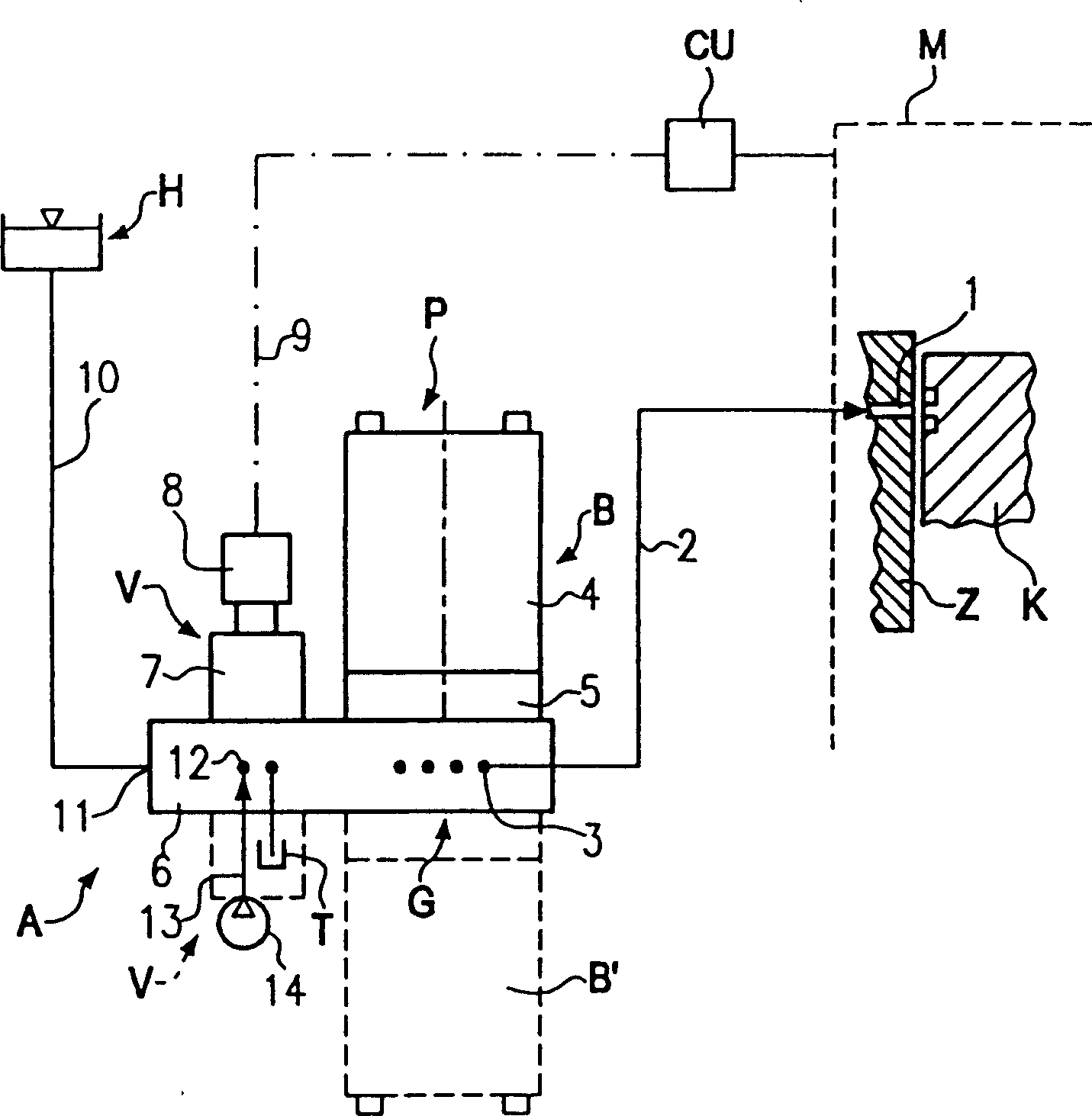 Lubricant oil pump unit