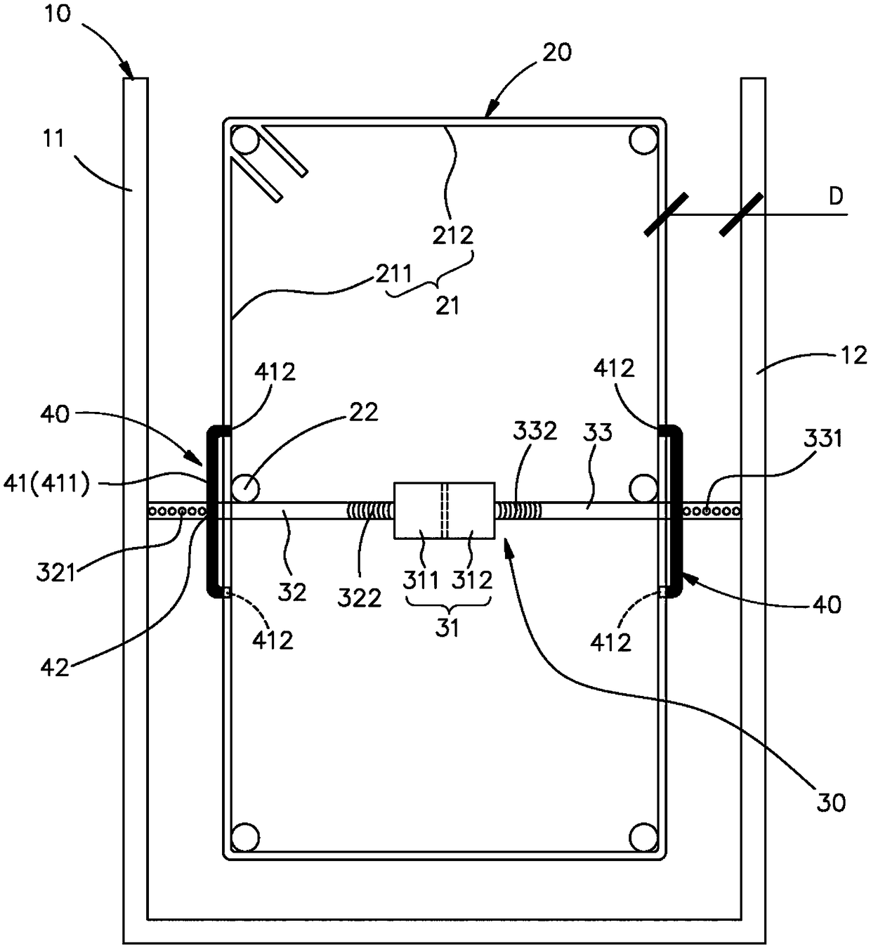 Concrete structure protective layer thickness control device and control method thereof