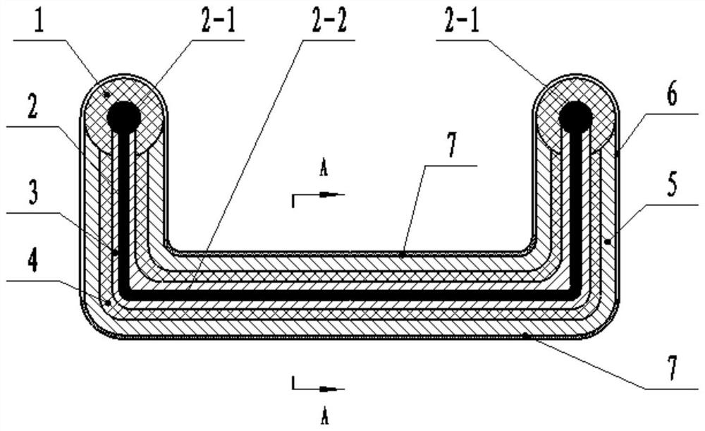 Degradable flexible-connected U-shaped bone nail with muscle and osteoinductive activity