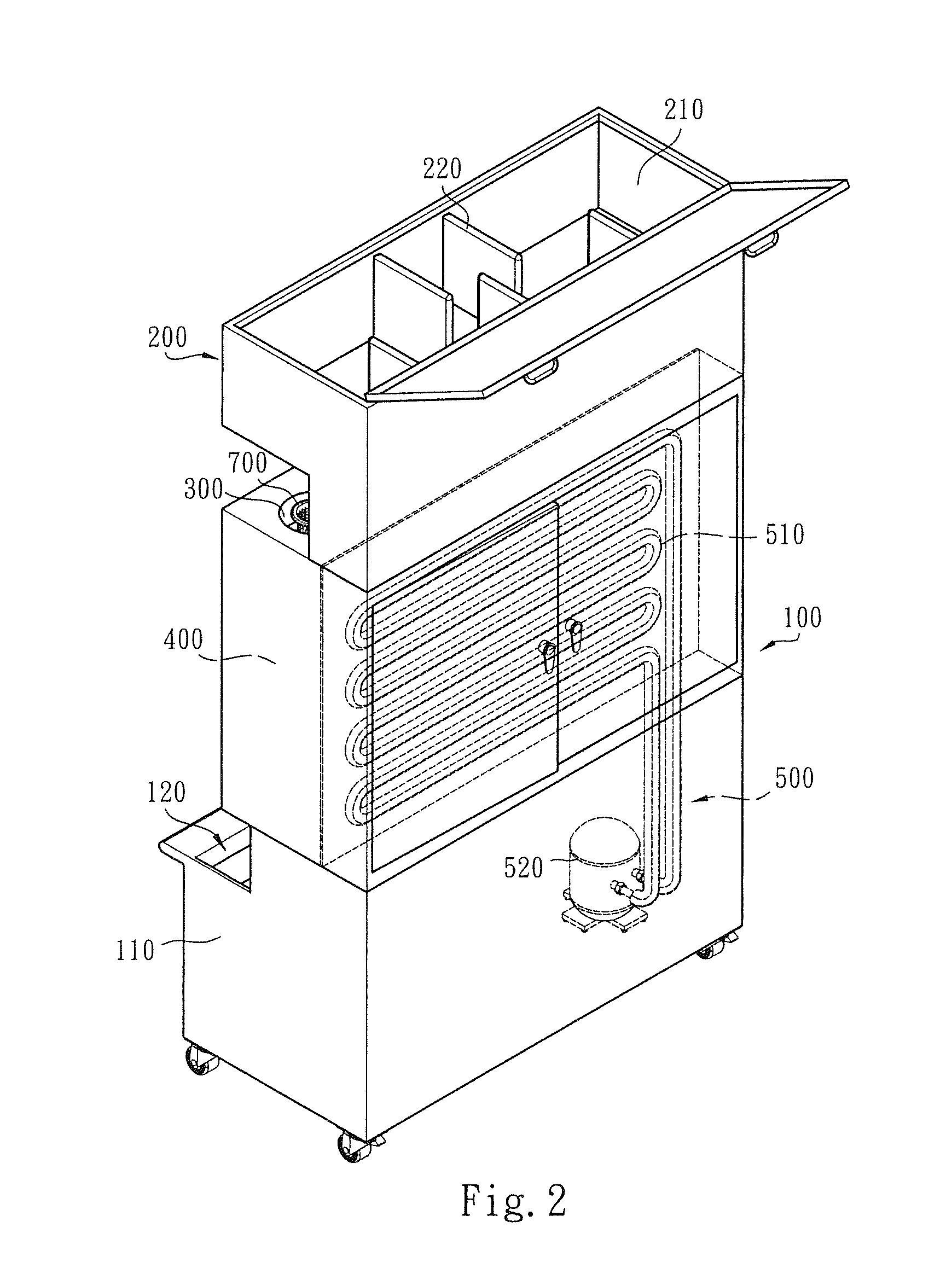 Fresh-brewed cold beverage dispensing machine