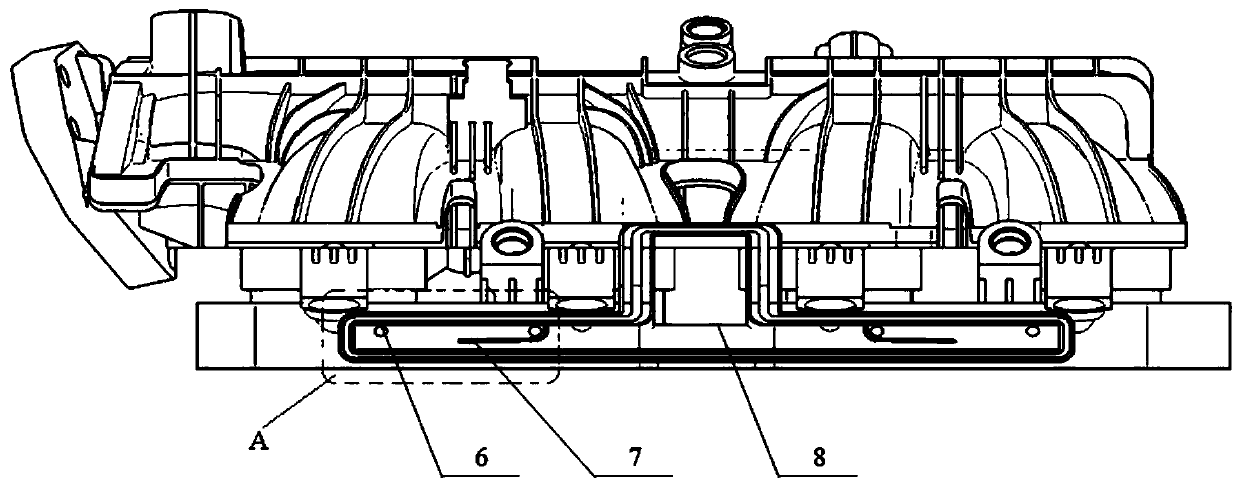 An intake manifold with high combustion efficiency of circulating gas