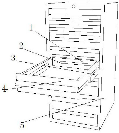 Storage device of maintenance tools special for automobile machinery