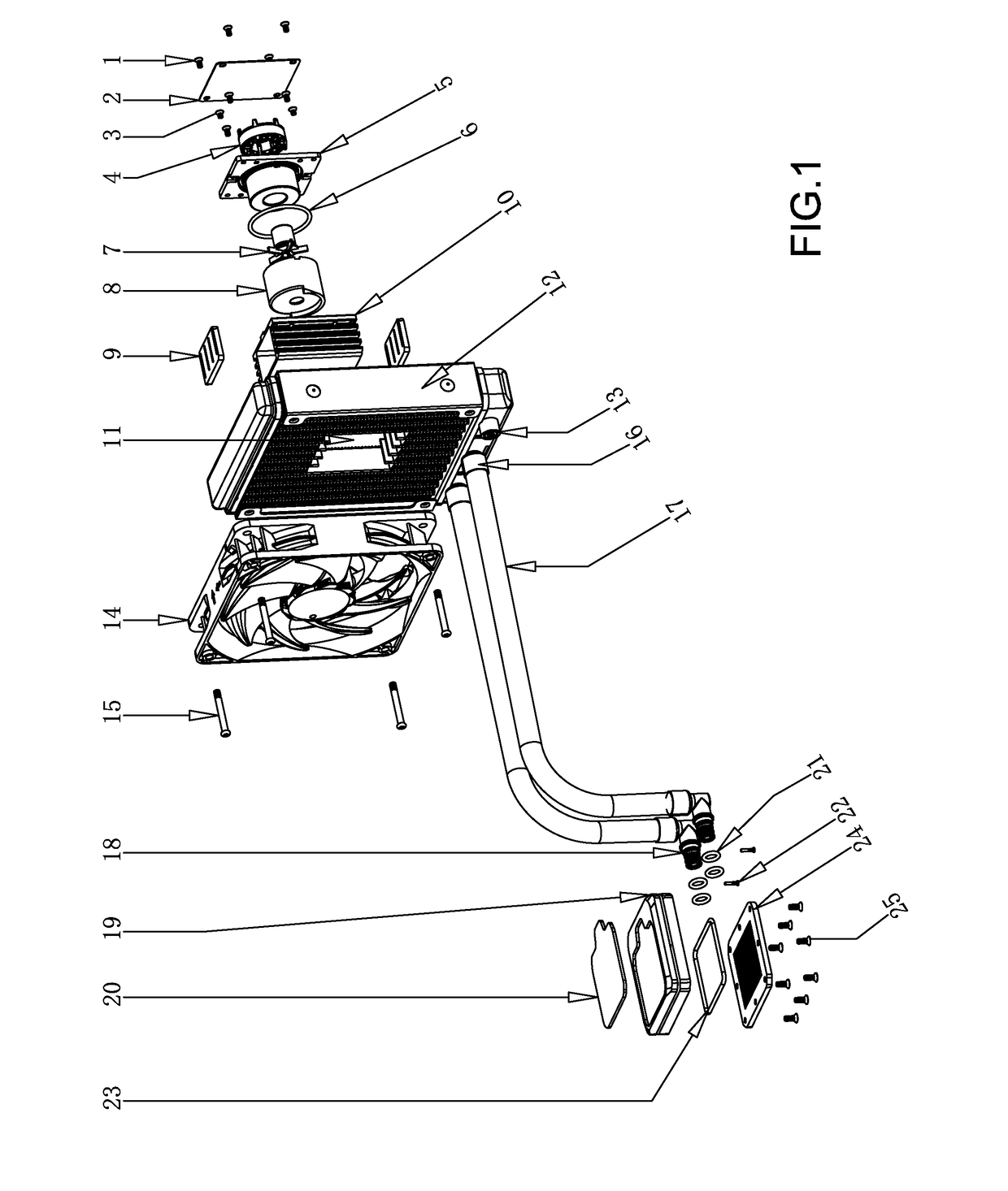 Liquid Cooling Radiation System and Liquid Radiator Thereof