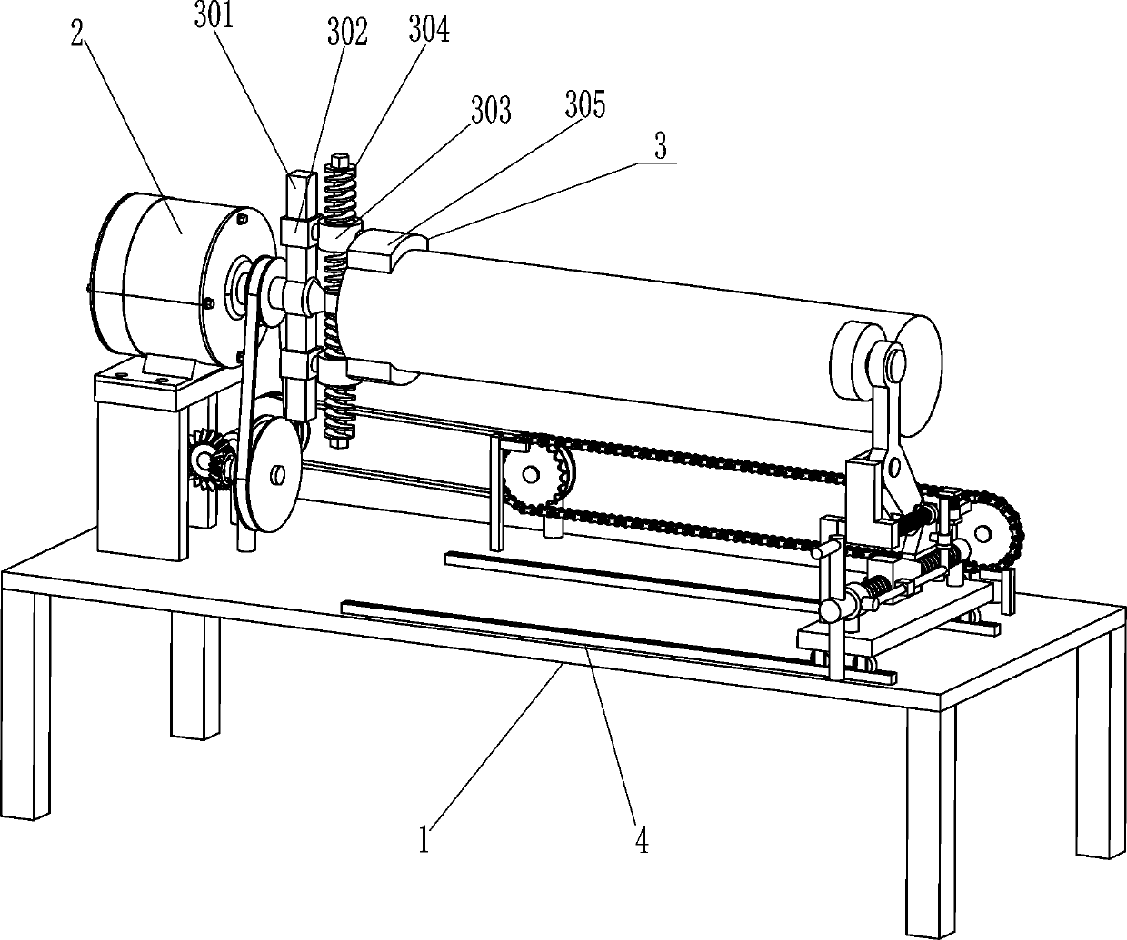 Round wood grinding and polishing equipment