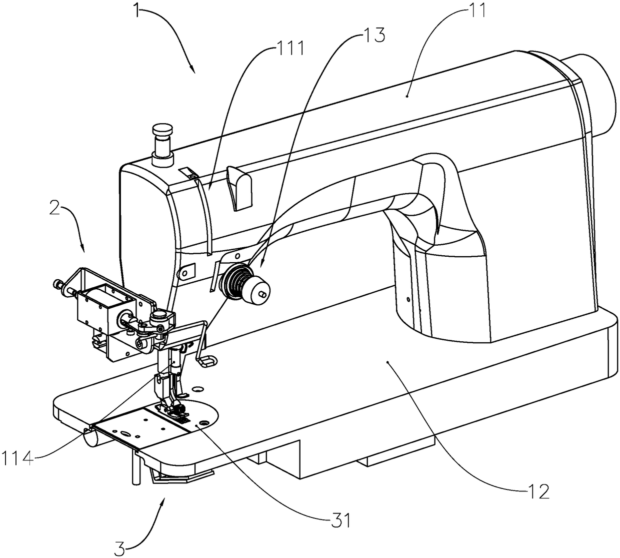 Bottom line cutting device, sewing machine and control method thereof