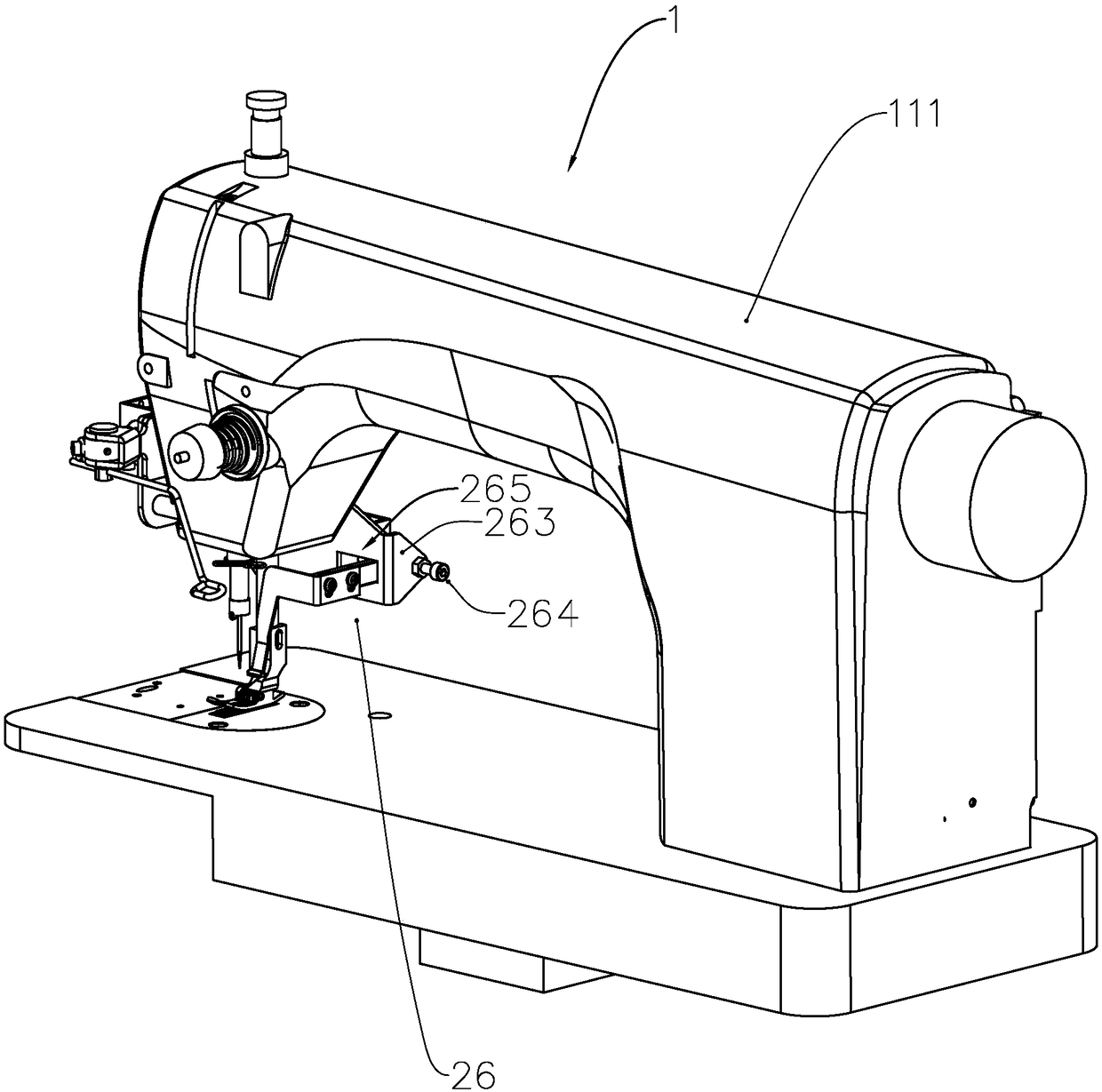 Bottom line cutting device, sewing machine and control method thereof