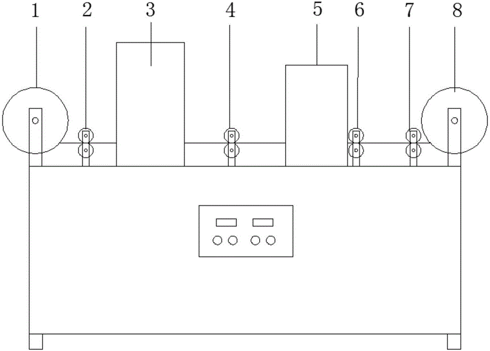 Opening labeling machine and cigarette packaging production system