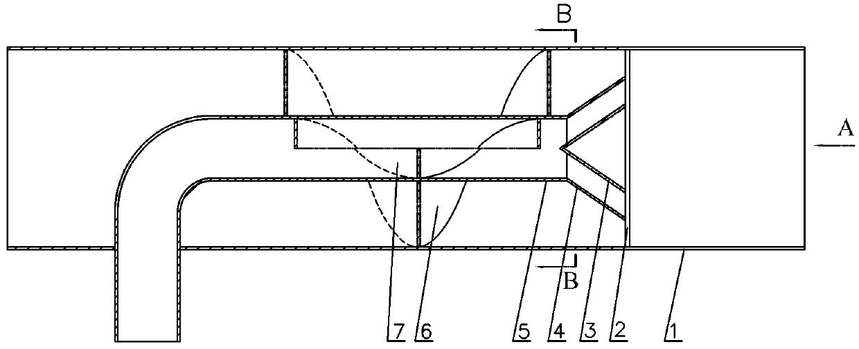 Vortex type extracted gas dilution mixer for coal mine