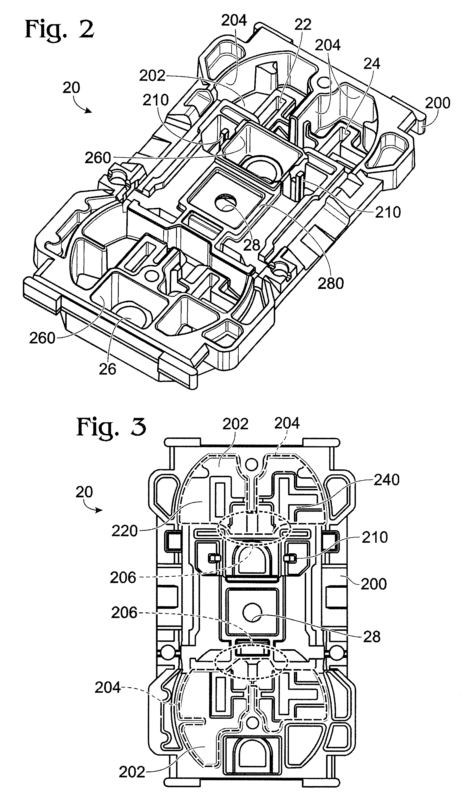 Illuminated Face Receptacle Structure