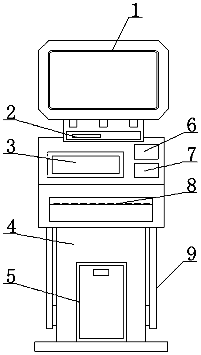 Self-service registration equipment for exhibition hall