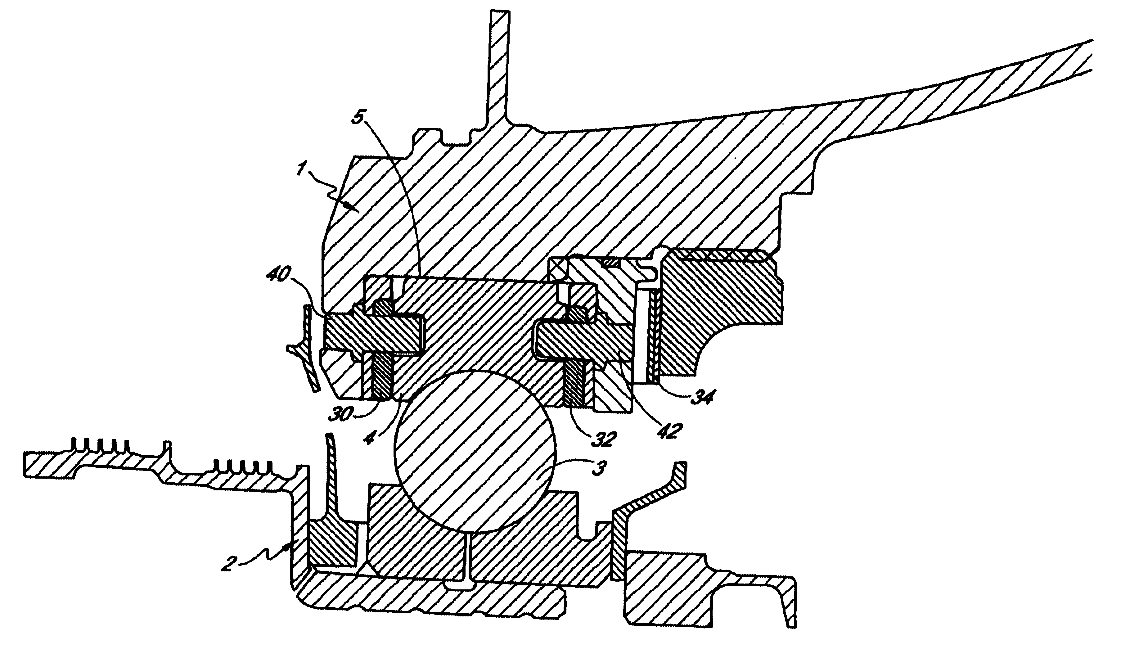 Squeeze film damping type bearing