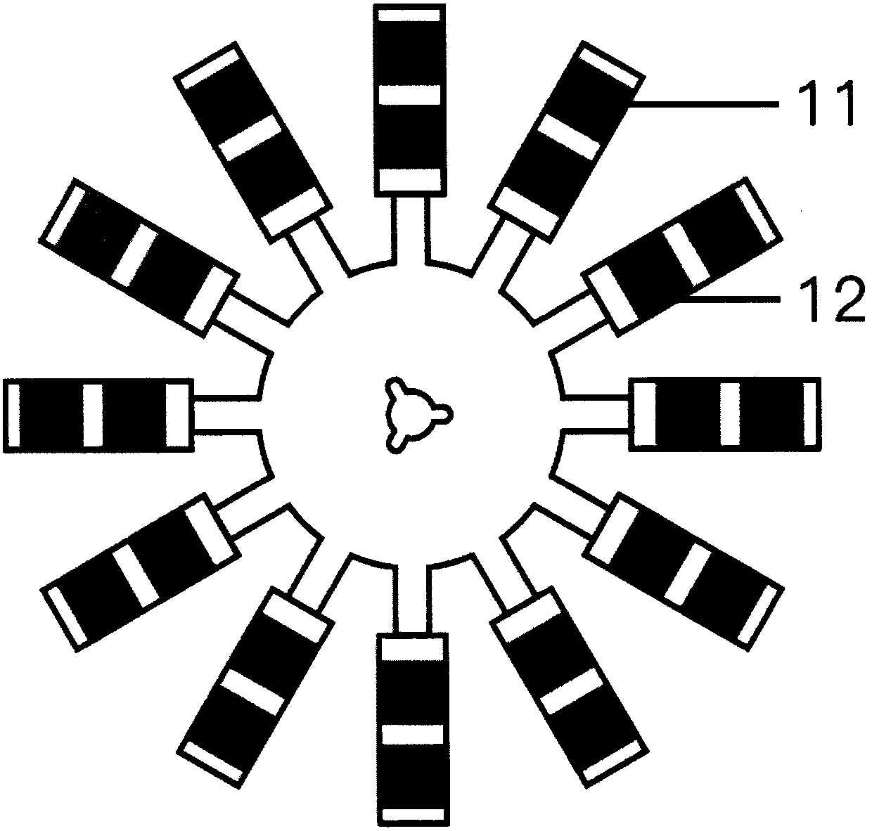 Excreta detection test disc and manufacturing method thereof