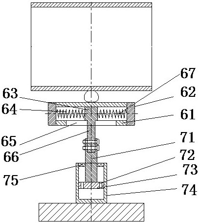 Pipe supports with three-dimensional vibration damping