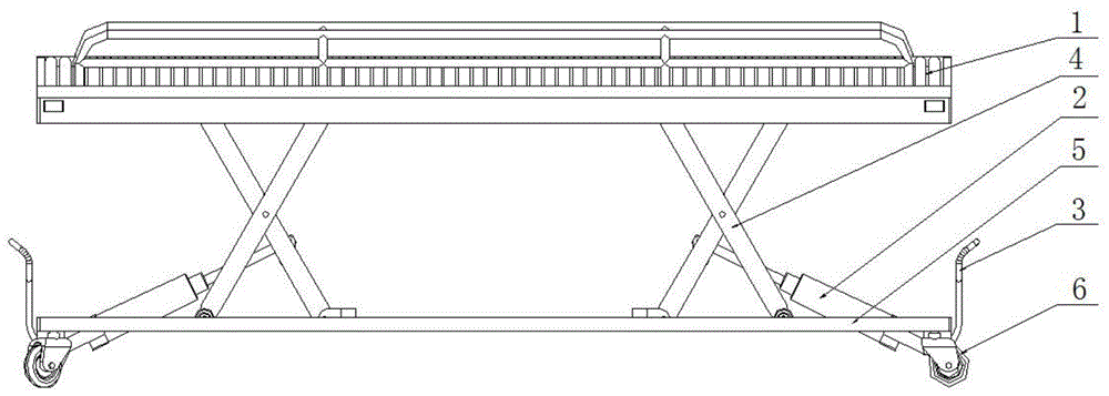 Movable lifting material rack