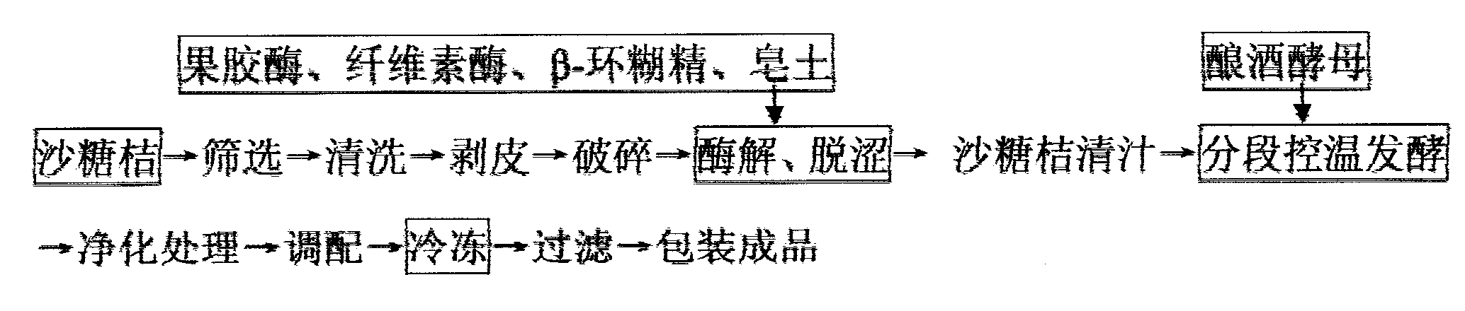 Production method of sugar orange fruit wine