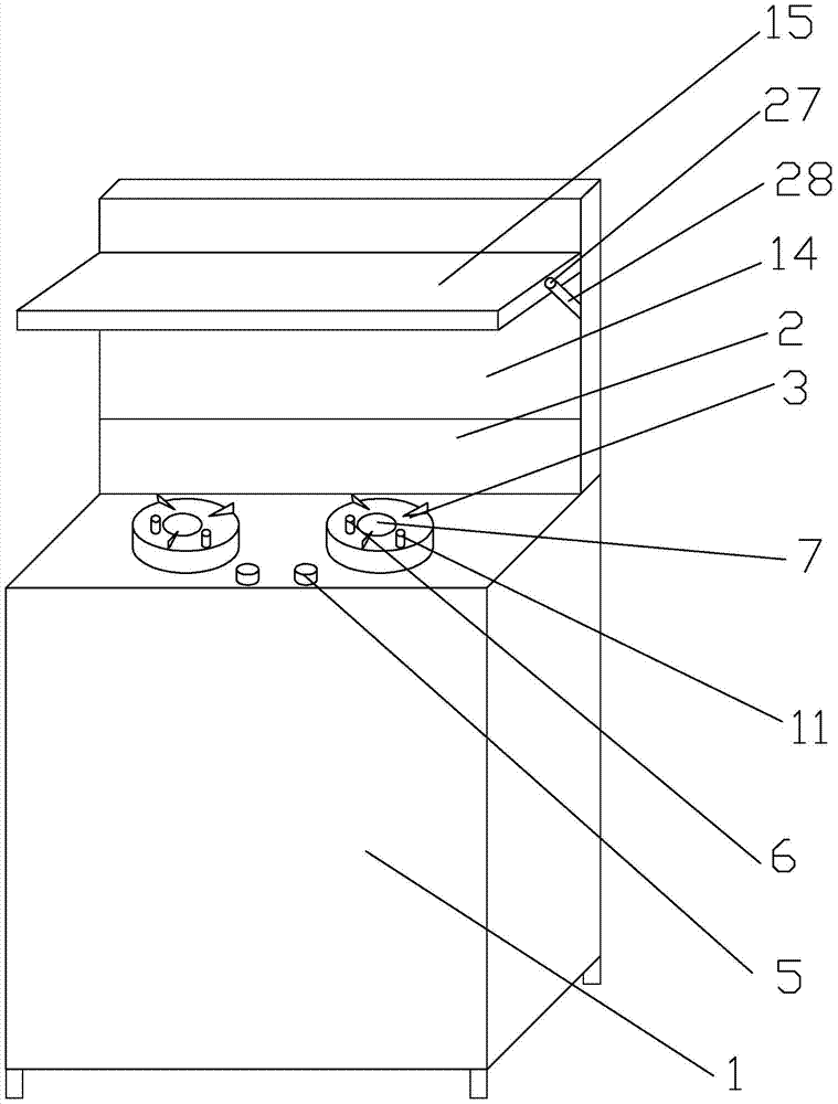 Galvanic induction stainless steel integrated stove