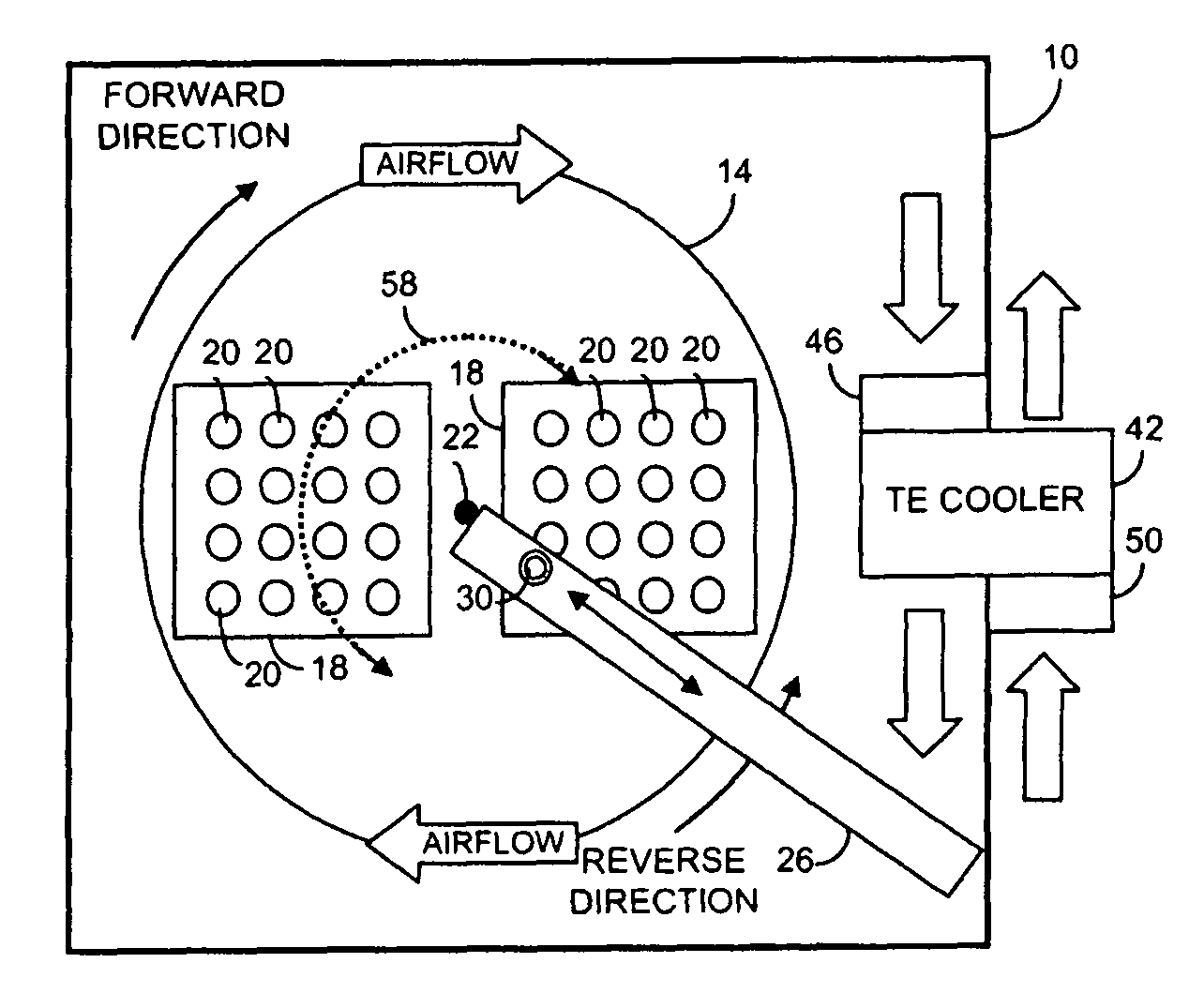 Apparatus for reducing variation in sample temperatures in a liquid chromatography system