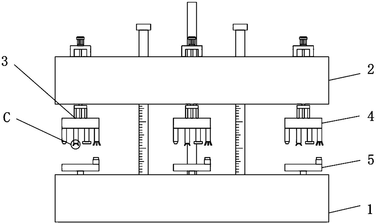 Fixing device for hardware part production and processing