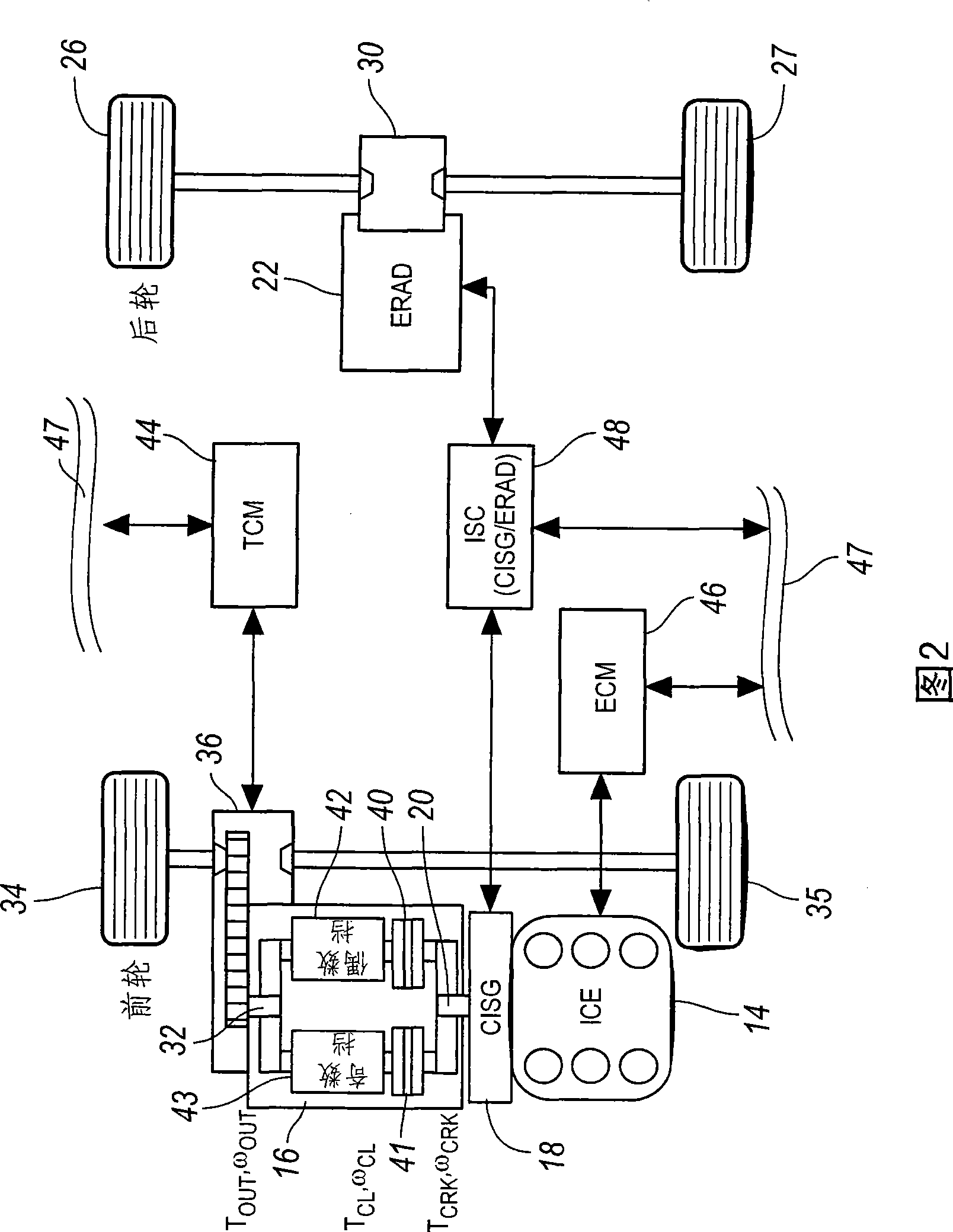 Rollback control of a hybrid electric vehicle