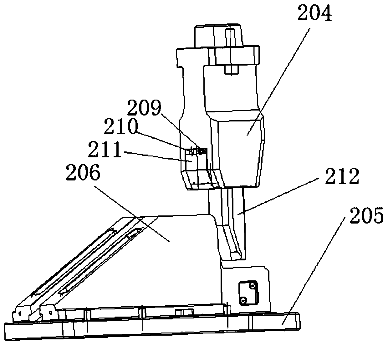 A self-locking slider structure for two-color molding