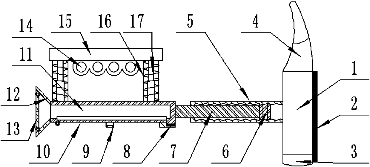 Convenient claw hammer with damping function for building