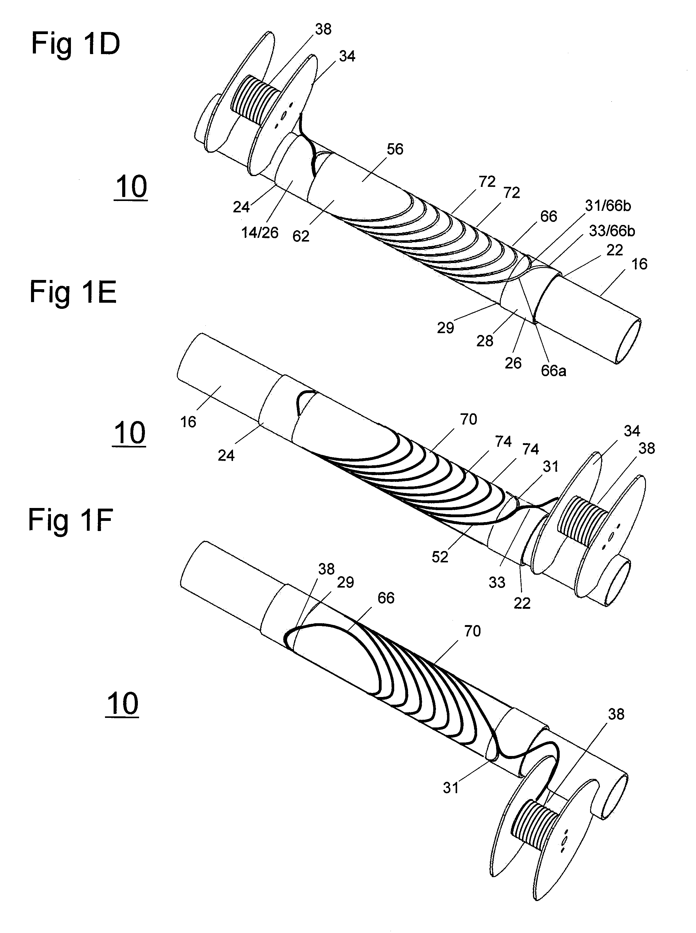 Structure For A Wiring Assembly And Method Suitable For Forming Multiple Coil Rows With Splice Free Conductor