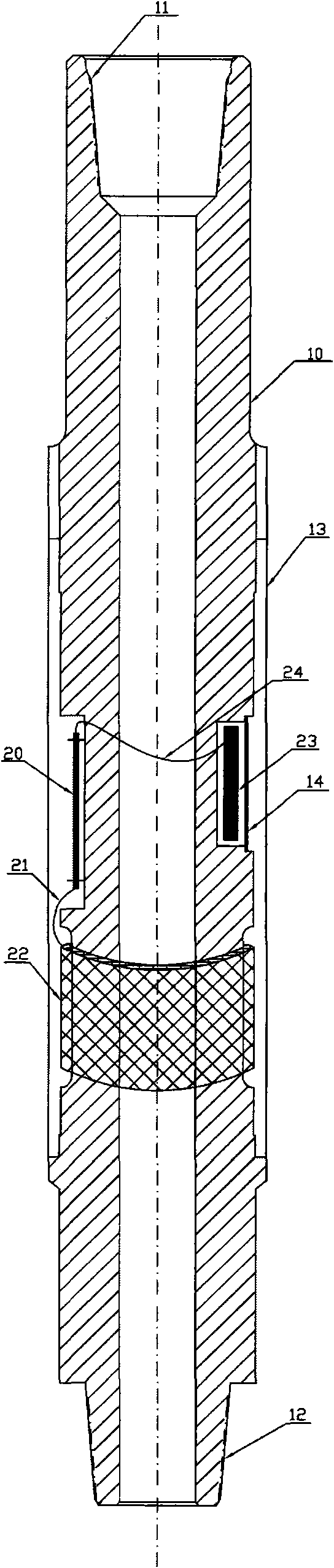 Method and device for telemetering torque moment of drill stem