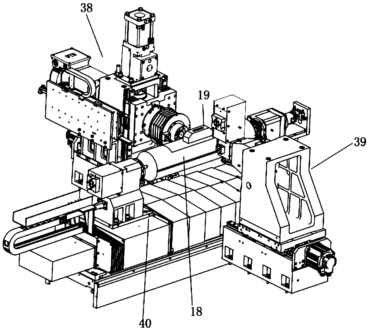 Semiconductor crystal rod Notch forming center calibration device and method