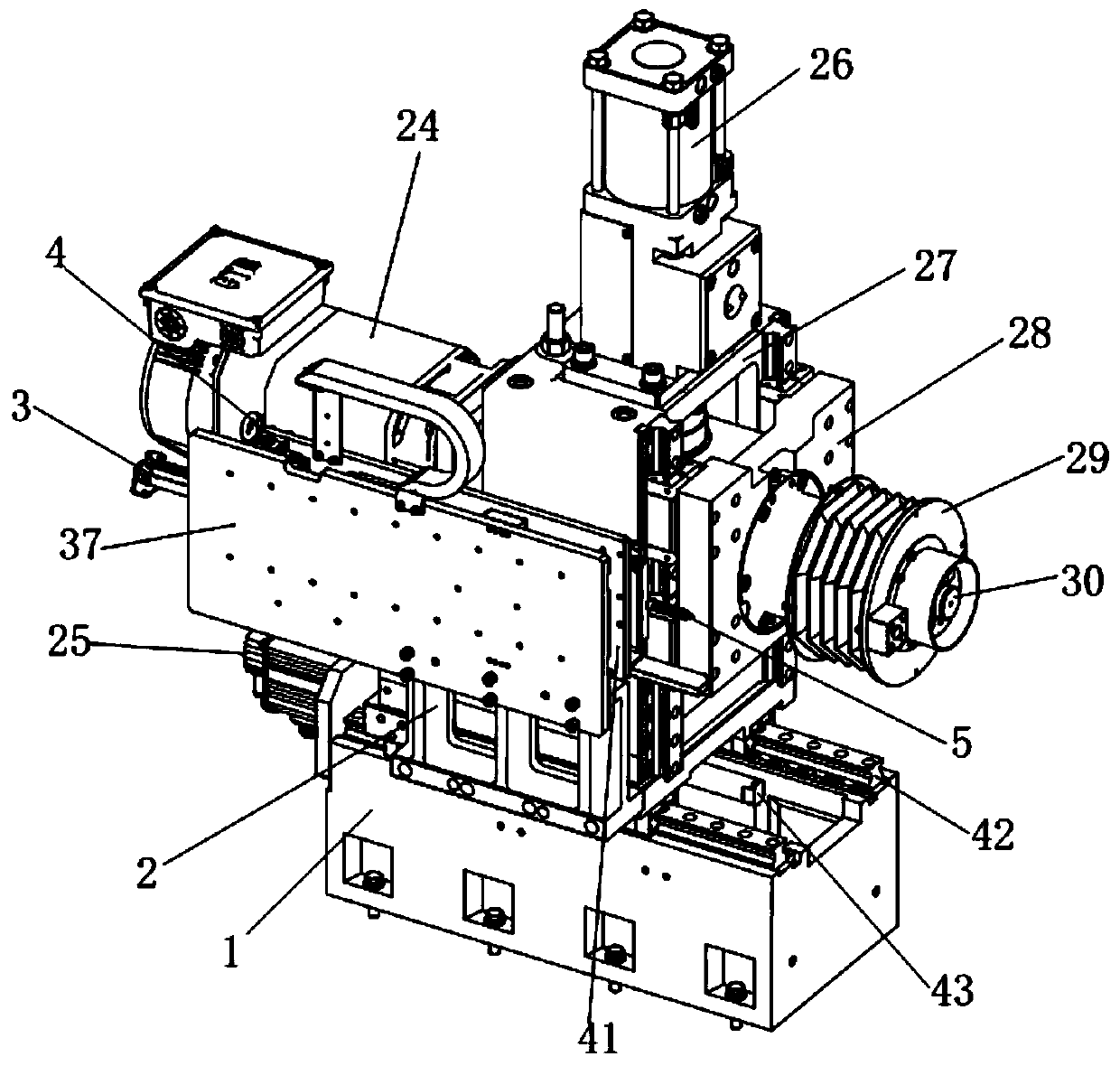 Semiconductor crystal rod Notch forming center calibration device and method