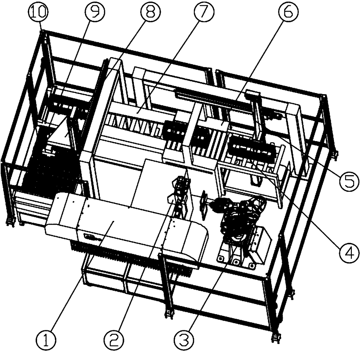 Stirrup welding and packing integration machine