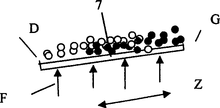 Vibration fluidizing density grading device for granular catalyst