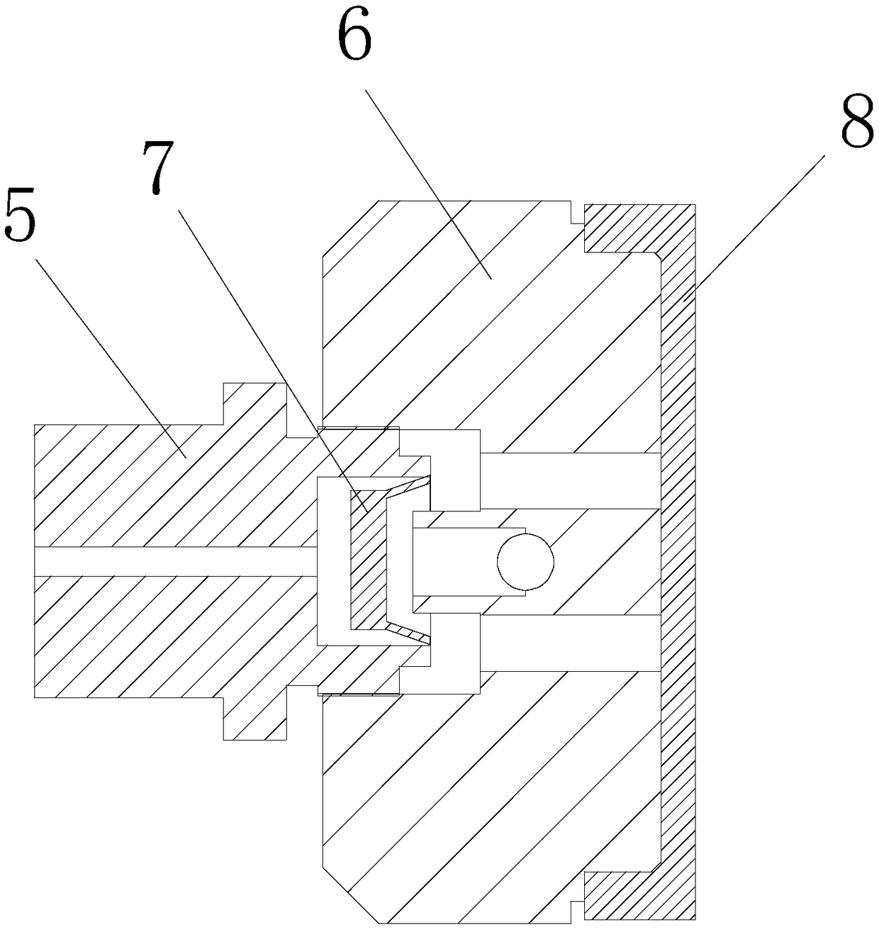 Hidden silent quick exhaust valve, silent air cylinder and silent numerical control gang drill device