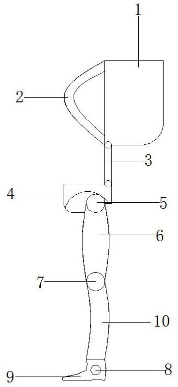 Action control system for lower-limb auxiliary instrument