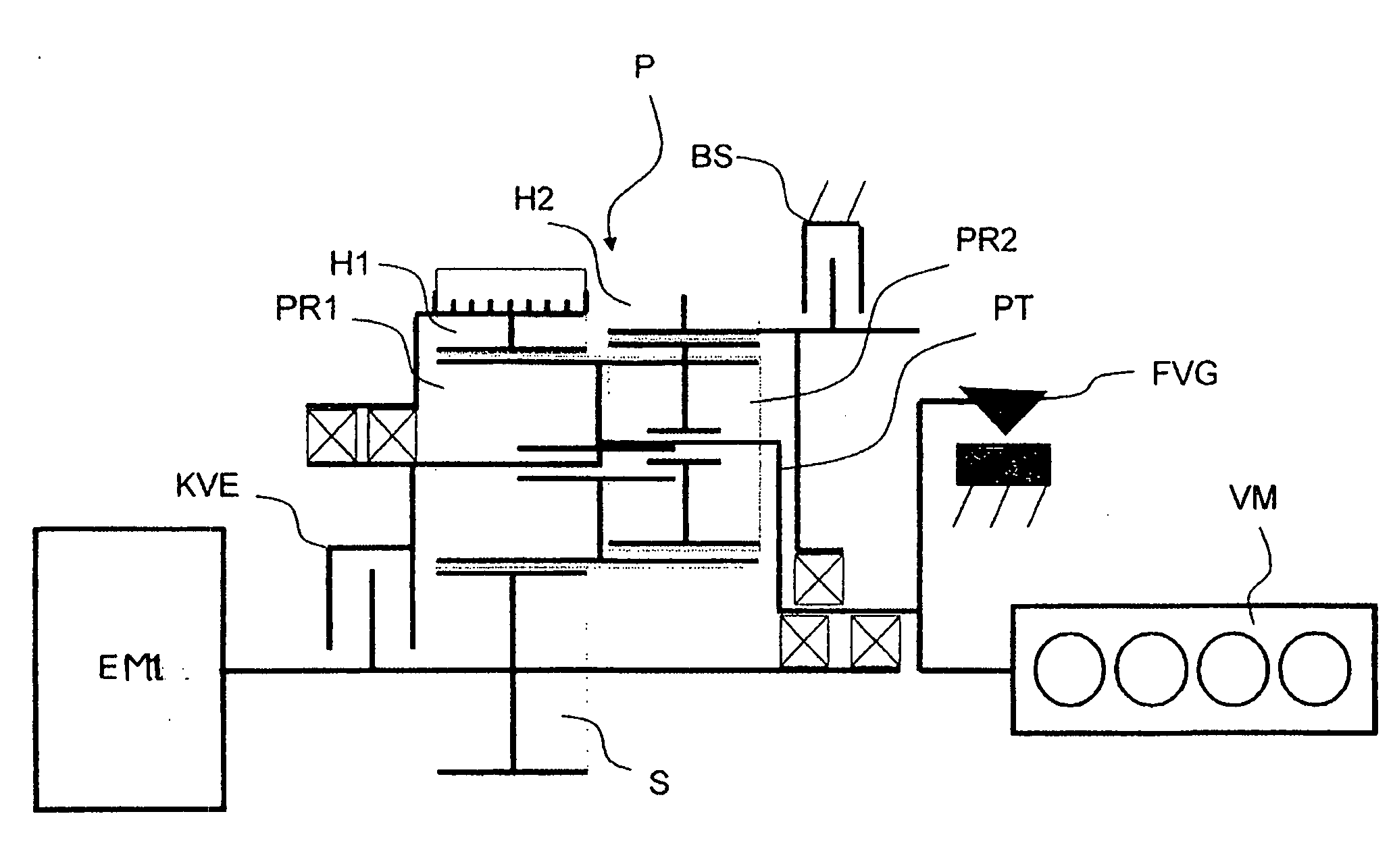 Auxiliary Unit Drive for a motor vehicle