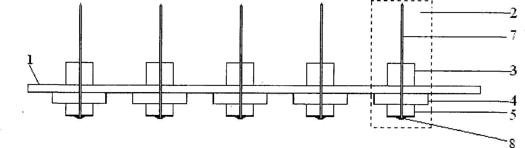 Electrode array for detecting channels and collaterals signals on human body surface