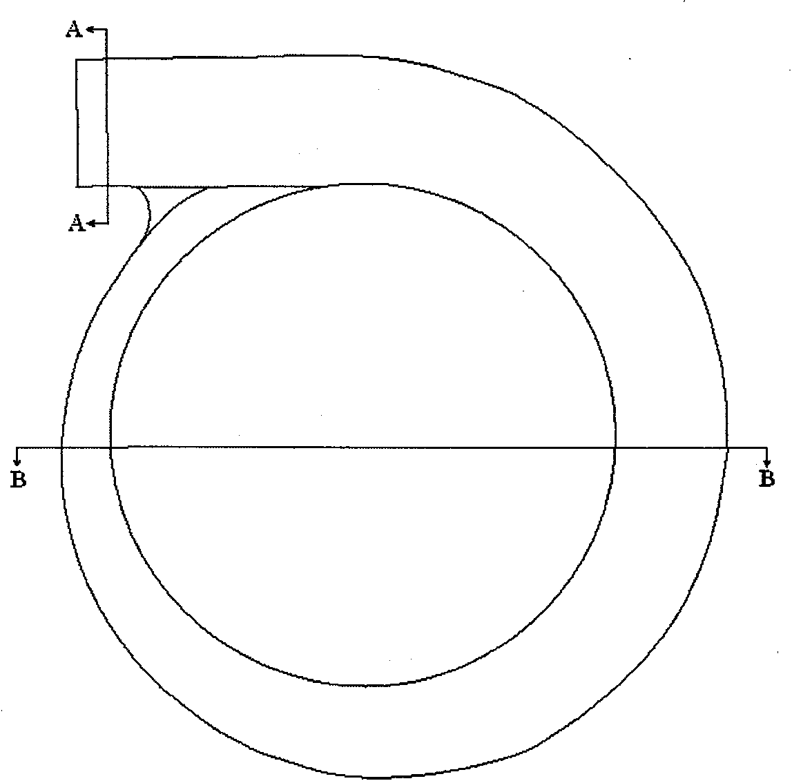 Titanium alloy volute casing piece forming method