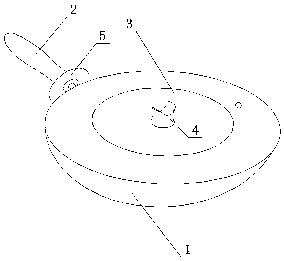 Fry pan for preventing hand scalding