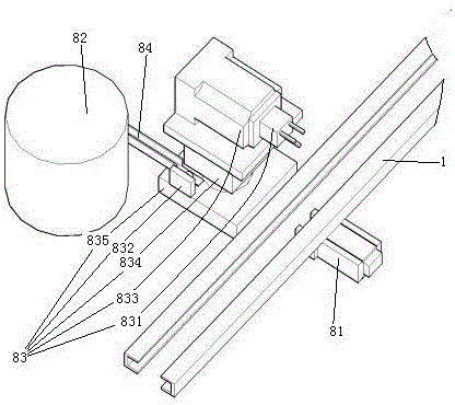 Automatic nut and gasket screwing device