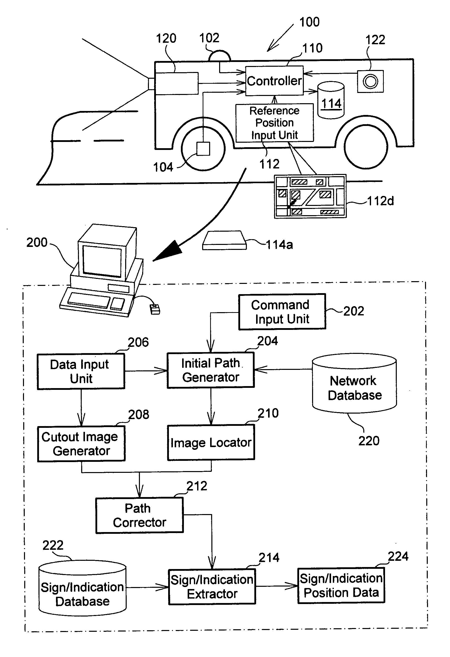 Imaging position analyzing method