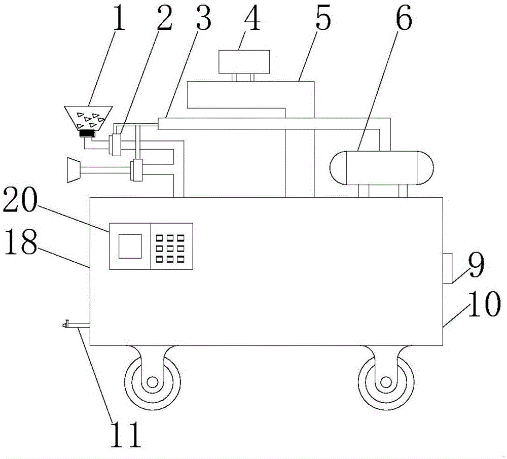 Iron chip recycling device for machine tool