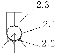 Waterpower self-excited oscillation jet flow vibratory pile sinking device and pile sinking technology