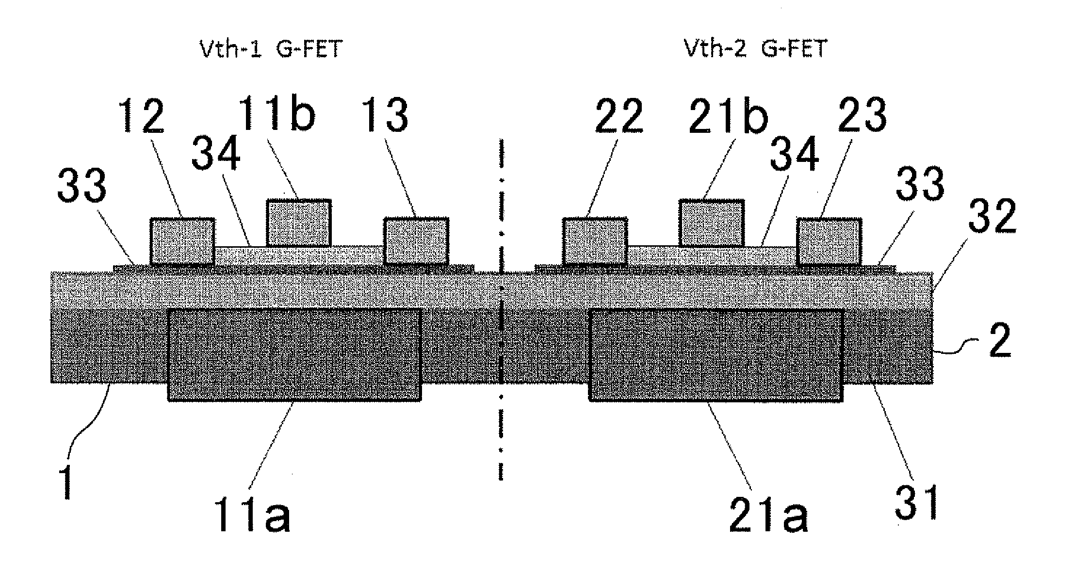 Complementary logic gate device