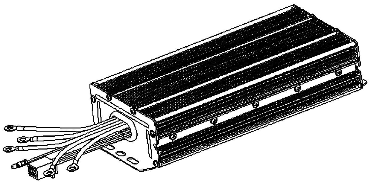 Electric vehicle controller structure with integrated plugs