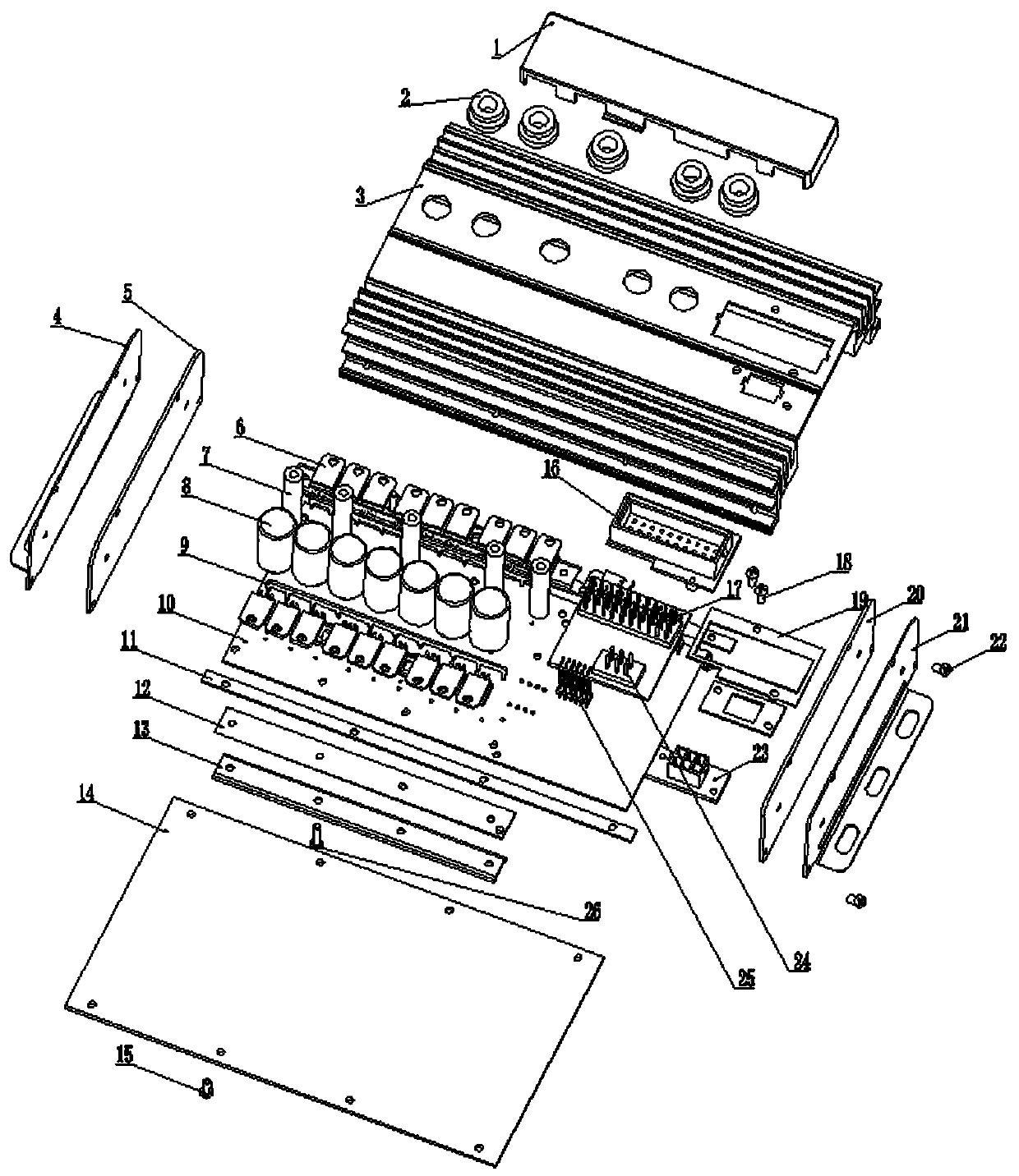 Electric vehicle controller structure with integrated plugs