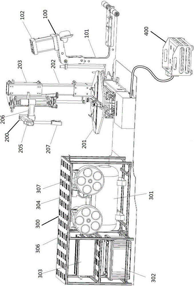 Disassembling and assembling machine for vehicle-mounted tire